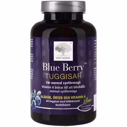New Nordic Blue Berry Tuggisar 60 st