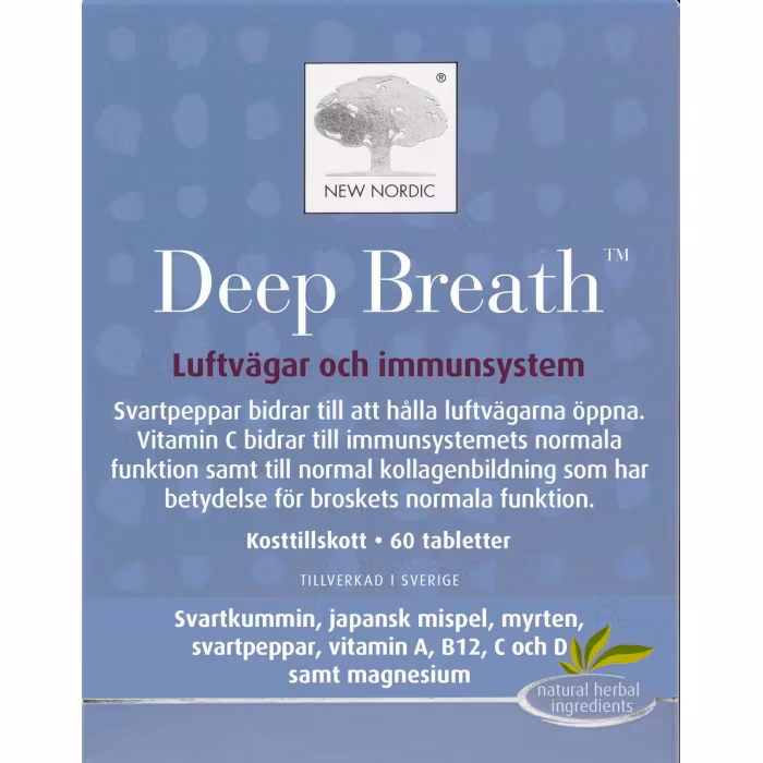 New Nordic Deep Breath 60 tablets