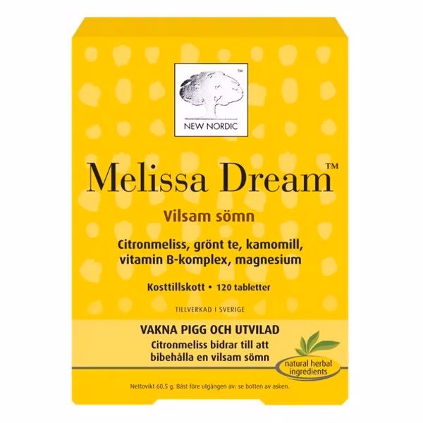 New Nordic Melissa Dream 120 tabletter