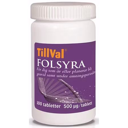 TillVal Folsyra 100 tabletter