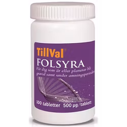 TillVal Folic acid 100 tablets