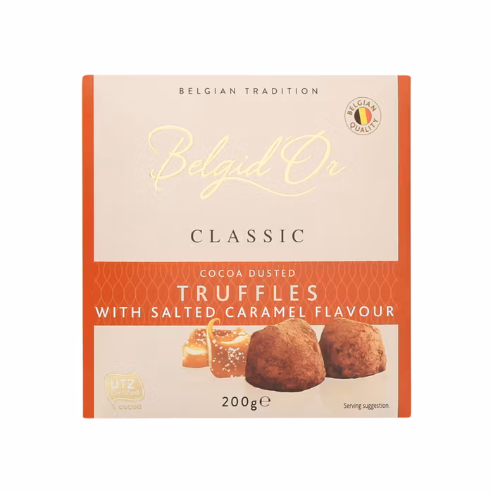 Belgid'Or Cocoa Dusted Truffles Salted Caramel