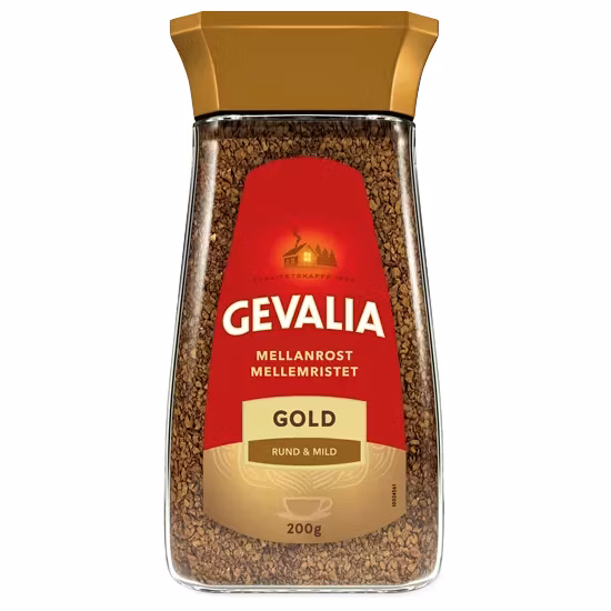 Gevalia Gold Medium Roast 200g - Glass bottle