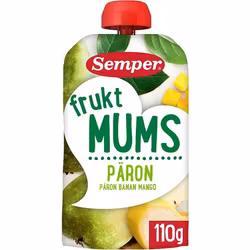 Semper Fruit Snacks 6M 110g - Pear