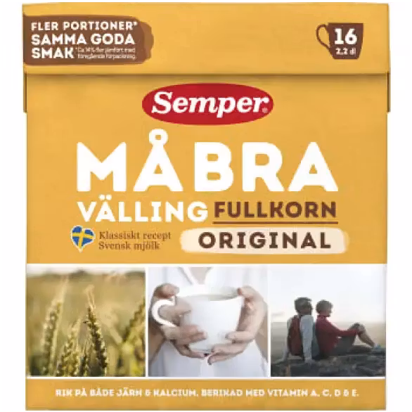 Semper Må Bra Välling Fullkorn Original 510 g