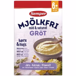 Semper Dairy Free Porridge Natural 6M 400 g