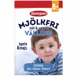 Semper Dairy Free Porridge Natural 6M 400 g