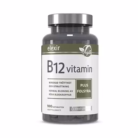 Elexir vitamin B12 Vegan 100 tablets