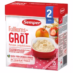 Semper Wholegrain Porridge with Apple Strawberry & Banana 24M 470 g