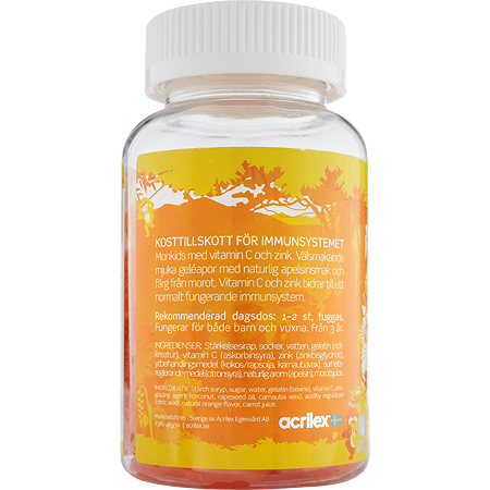 Monkids Vitamin C & Zinc Fruit flavor 60 chewable tablets