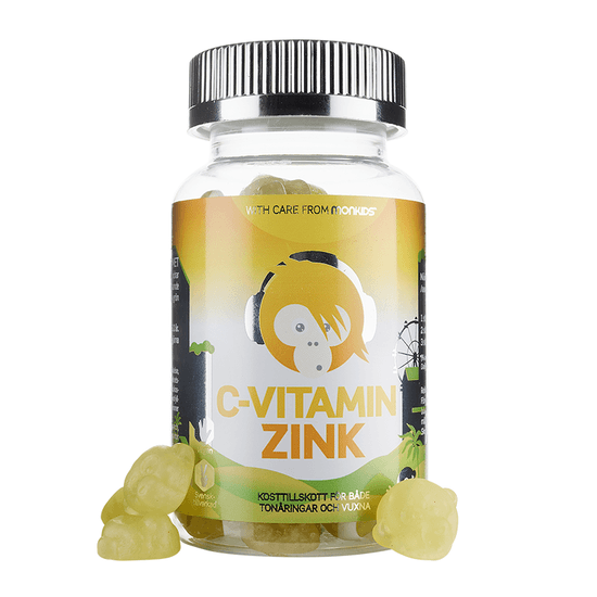 Monkids Vitamin C+Zinc Teen Fruit Flavor 60 chewable tablets