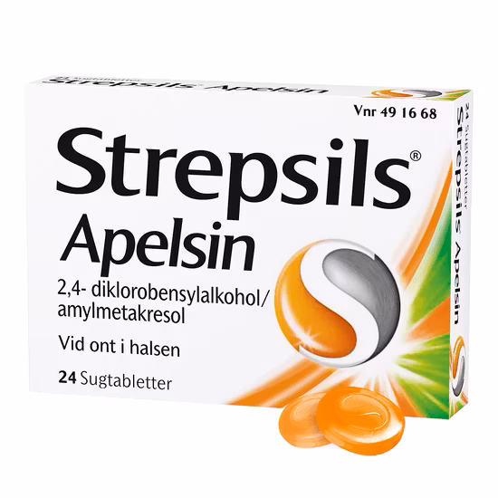 Strepsils Apelsin, sugtablett 24 st