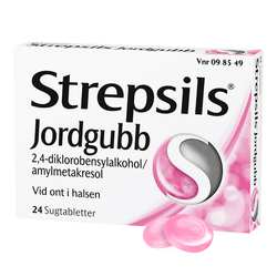 Strepsils Jordgubb, Sugtablett 24 st