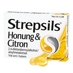Strepsils Honung & Citron, Sugtablett 24 st