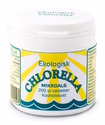 Lindroos Chlorella 400 mg 200 tabletter EKO