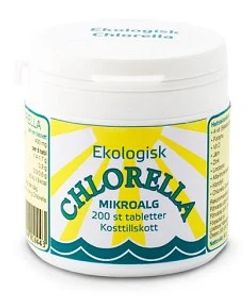 Lindroos Chlorella 400 mg 200 tabletter EKO