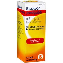 Bisolvon Strawberry, oral solution 0.8 mg/ml 125 ml
