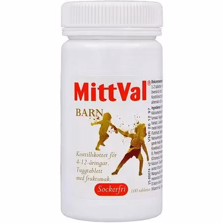 MittVal Barn 100 tuggtabletter