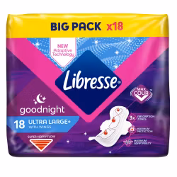 Libresse Goodnight Ultra Large sanitary napkins 18 pcs
