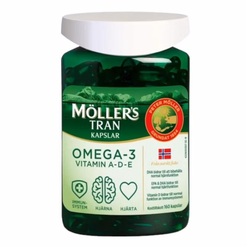 Möllers Omega-3 Tran kapslar 160 st