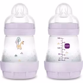 MAM Easy Start Anti-Colic Baby Bottle 0+ Months 160 ml - Various colours