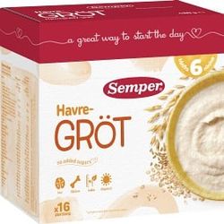 Semper Havregröt Mild & Naturell 6M 480 g