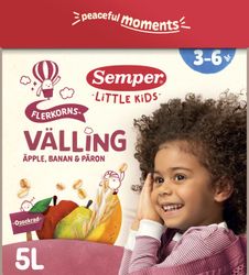 Semper Flerkornsvälling äpple, banan & päron 3-6 år