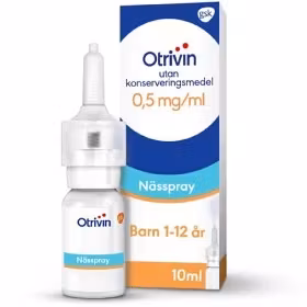 Otrivin utan konserveringsmedel, nässpray, lösning 0,5 mg/ml 10 ml