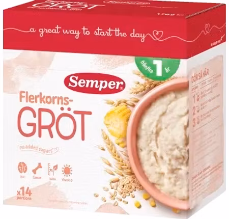 Semper Flerkornsgröt från 1 år 470 g