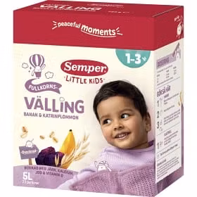 Semper Fullkornsvälling Banan Katrinplommon 18M 5 L
