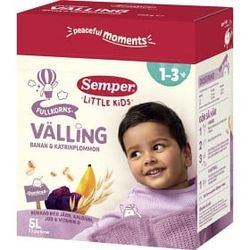Semper Fullkornsvälling Banan Katrinplommon 18M 5 L
