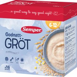 Semper Godnattgröt Natural 6-12M 16p 480g