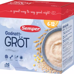 Semper Goodnight porridge Natural 6-12M 16p 480g