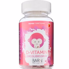 Monkids D-vitamin Barn Jordgubb 60 tuggtabletter