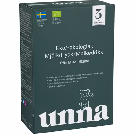 Unna Organic Infant Formula Step 3, 600 g