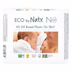 Naty - Organic Diapers Newborn Size 0 (2-5 kg), 25 pcs