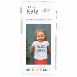 Naty - Organic Diapers Size 4 (7-18 kg), 44 pcs