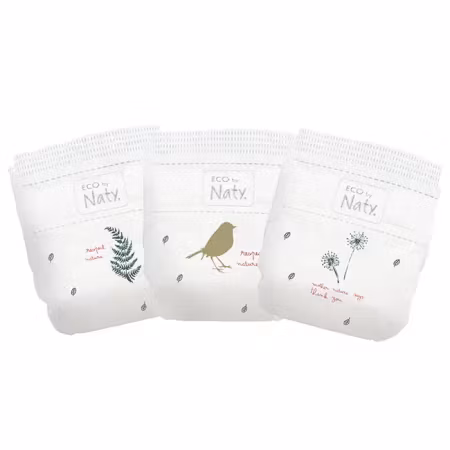 Naty - Organic Diapers Size 4 (7-18 kg), 44 pcs