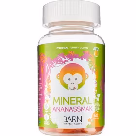 Monkids Mineral Magnesium Barn Ananas 60 tuggtabletter