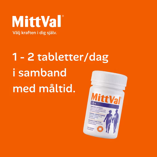 MittVal 55+ 100 tabletter