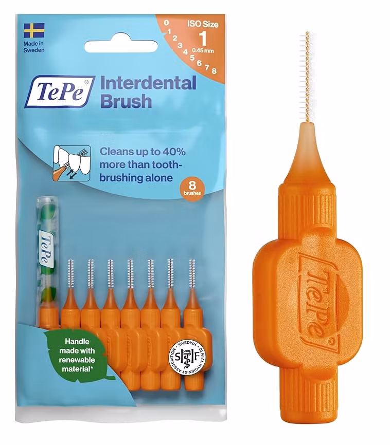 TePe Interdental Brush Original 0.45 mm Orange 8 pcs