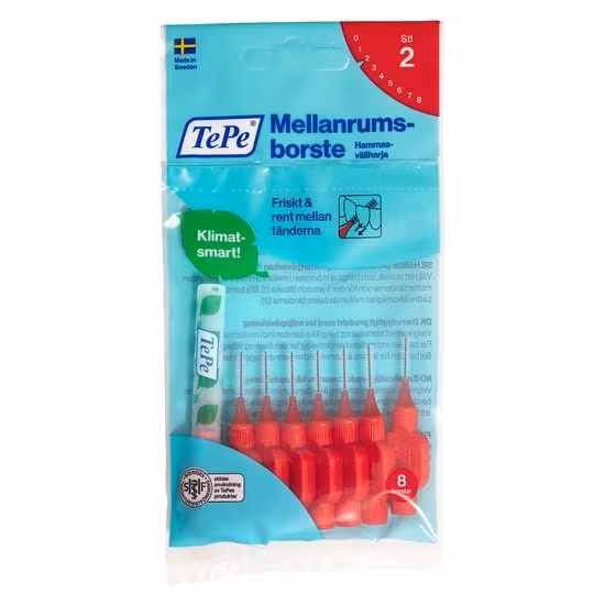 Mellanrumsborste Original 0,5mm Röd 8st