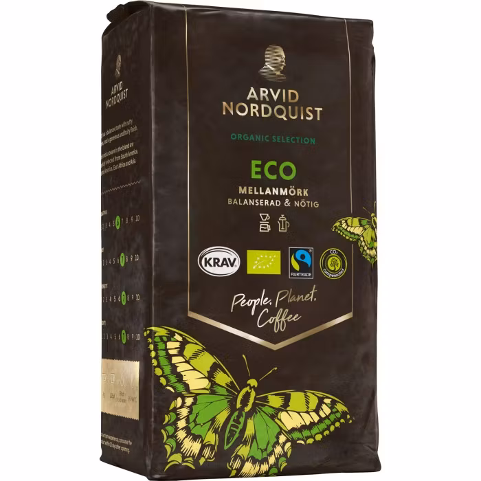 Arvid Nordquist ECO Mellanmörk Kaffe Brygg 450g