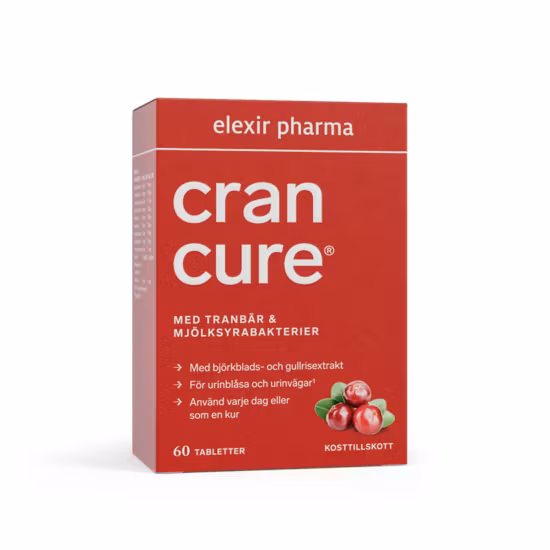 Elexir Cran Cure Tranbär Plus mjölksyrabakterier 60 tabletter