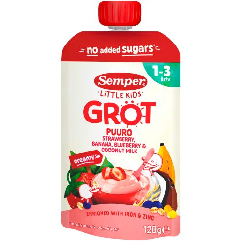 Semper Gröt Jordgubb Banan 1-3 År