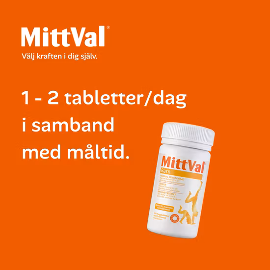 MittVal Barn 100 tuggtabletter