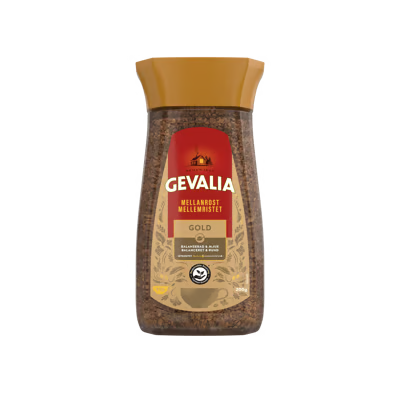 Gevalia gold mellanrost 200g, glas