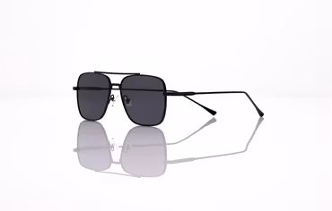 Pilot svart med svart glas
