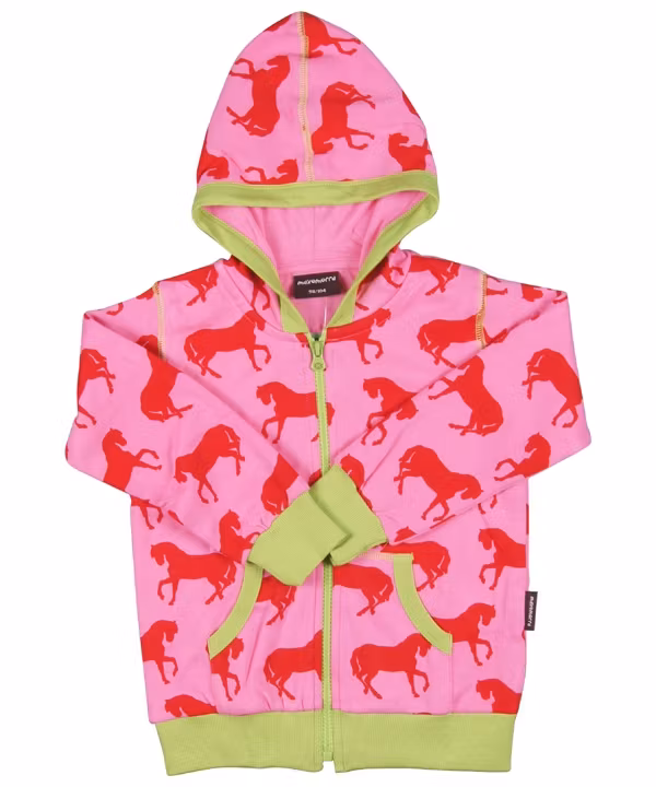 Cardigan Hood Hästar Maxomorra