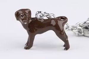 Labrador brun Nyckelring Doggy Love